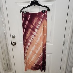 Faded Glory Tie Dye Bohemian‎ Maxi Skirt  Size Small 4-6